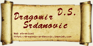 Dragomir Srdanović vizit kartica